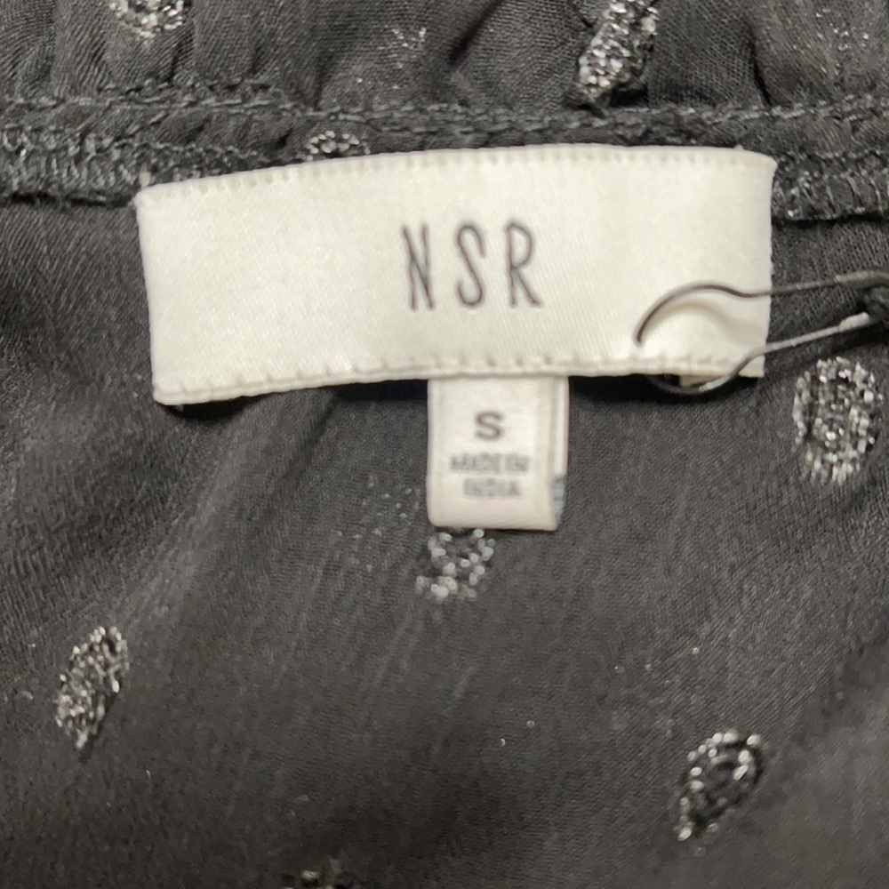 NSR Metallic Dot Ruched Sleeve Shift Dress Size S. - Picture 7 of 8